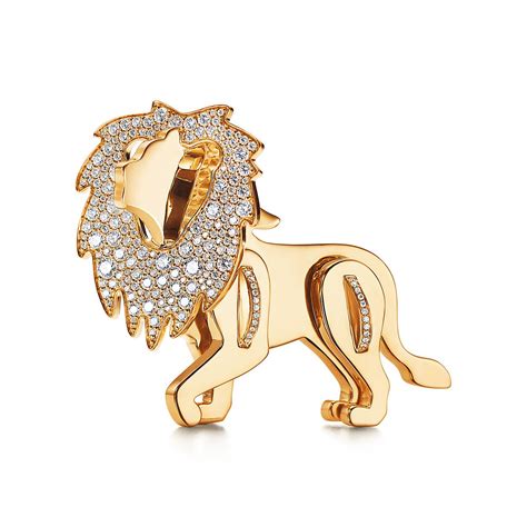 high jewelry lion brooch